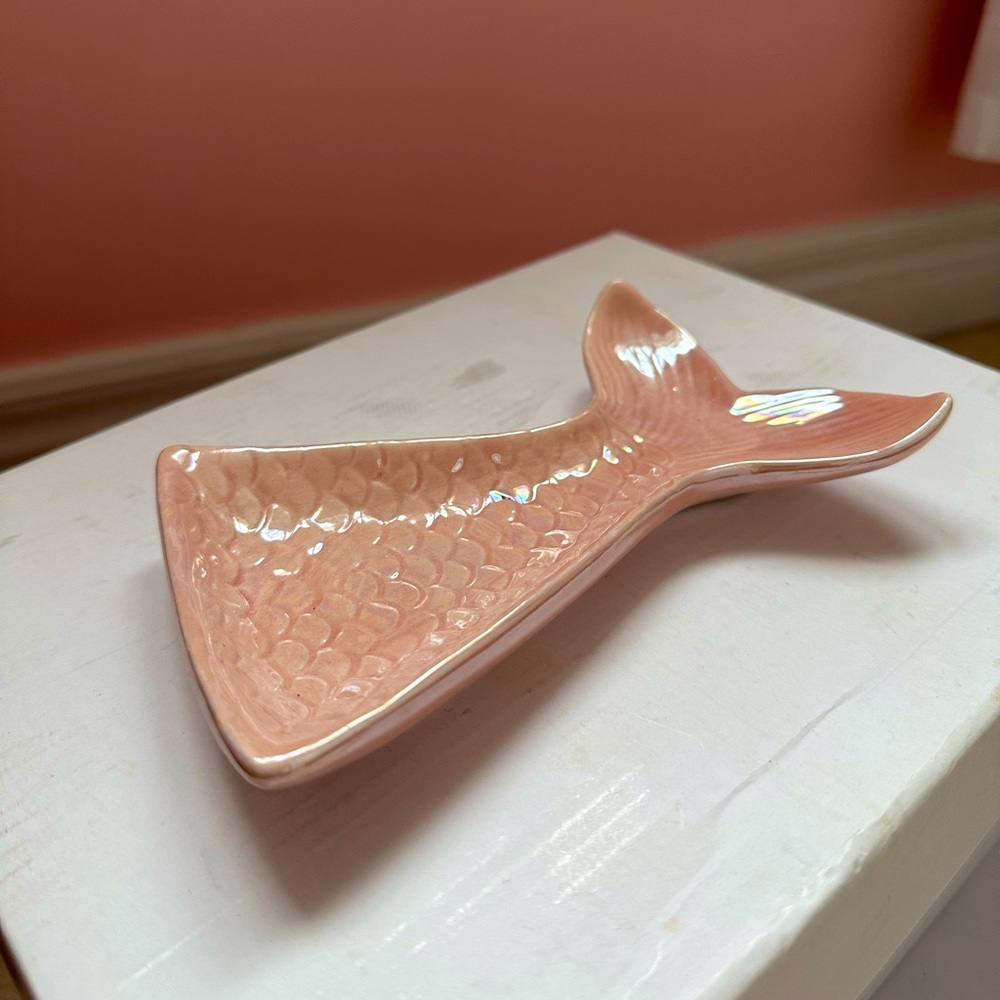 Pink Mermaid Tail Jewelry Holder